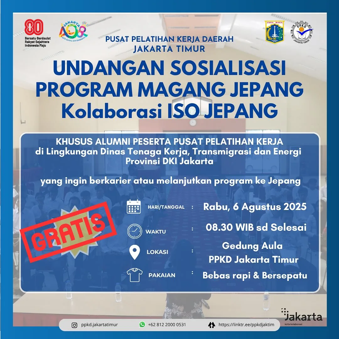 UNDANGAN SOSIALISASI PROGRAM MAGANG JEPANG – PPKD KABUPATEN PEMALANG
